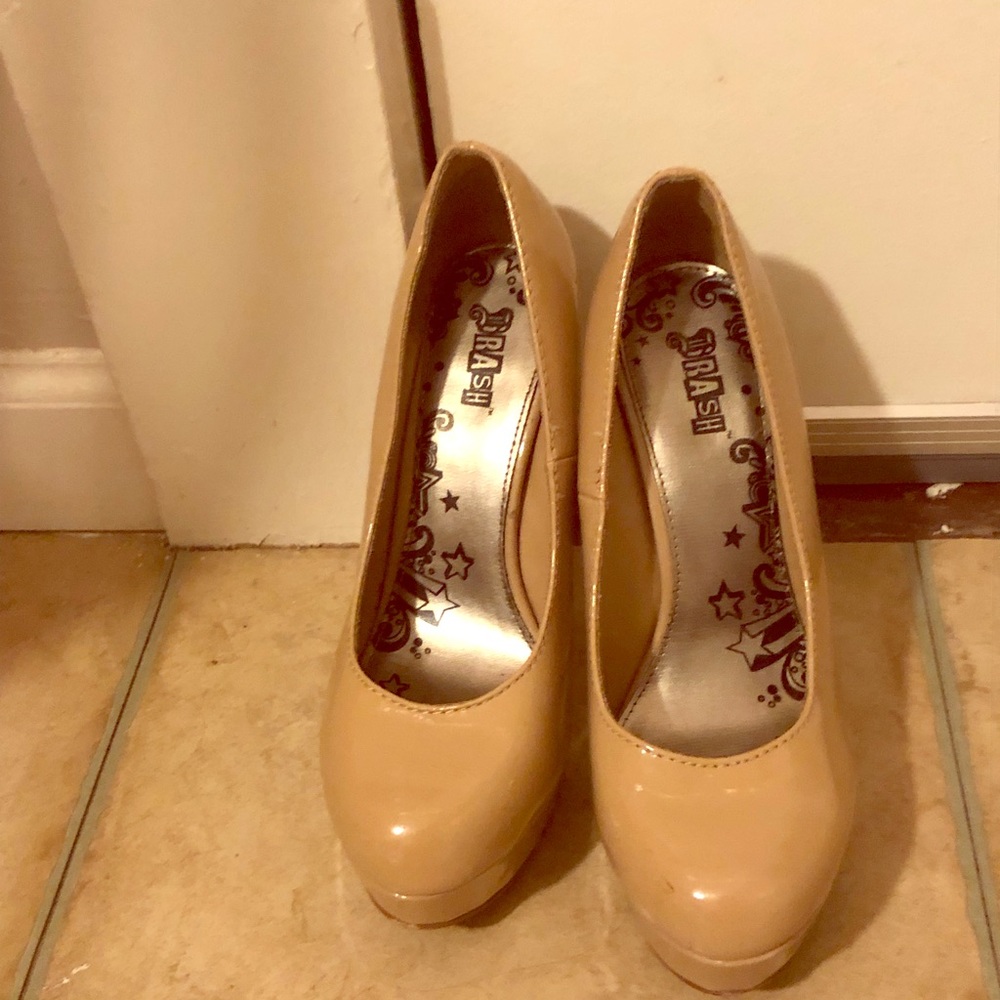Nude 5 inch heels.